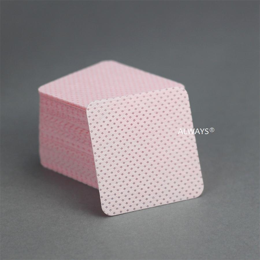 Nail art designs Embossed surface Meltblown PP nonwoven round corner flat sheet cleaning nail lint free wipes