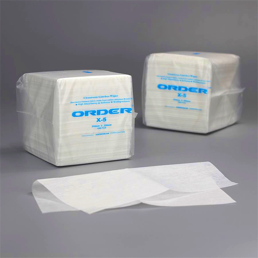 ORDER® X-5 Replaced Cleanroom Bemcot Wipes low-linting Cleaning Wipes Industrial For Endoscopes