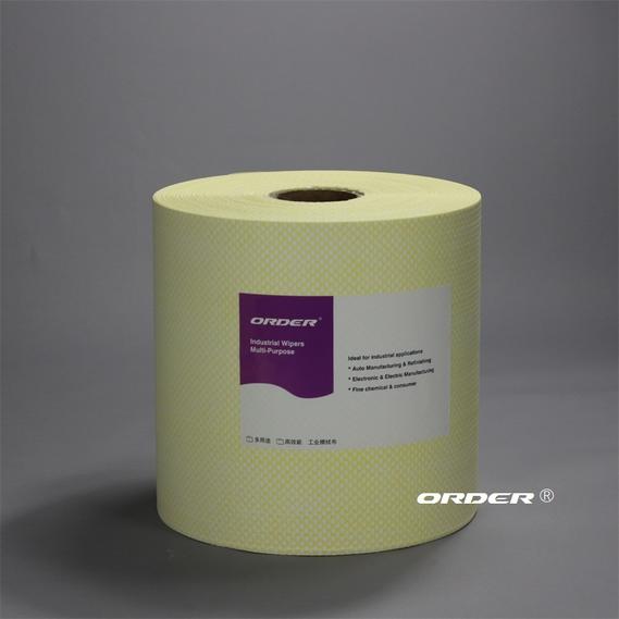 Foodservice embossing yellow Perforated Roll reusable cellulose/pp blend nonwoven household cleaning wipes