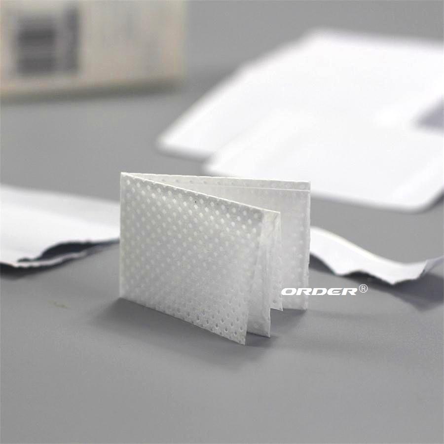 Alcohol Presaturated Non-Woven Fabric Disposable individually packed precision optics fiber cleaning wipes