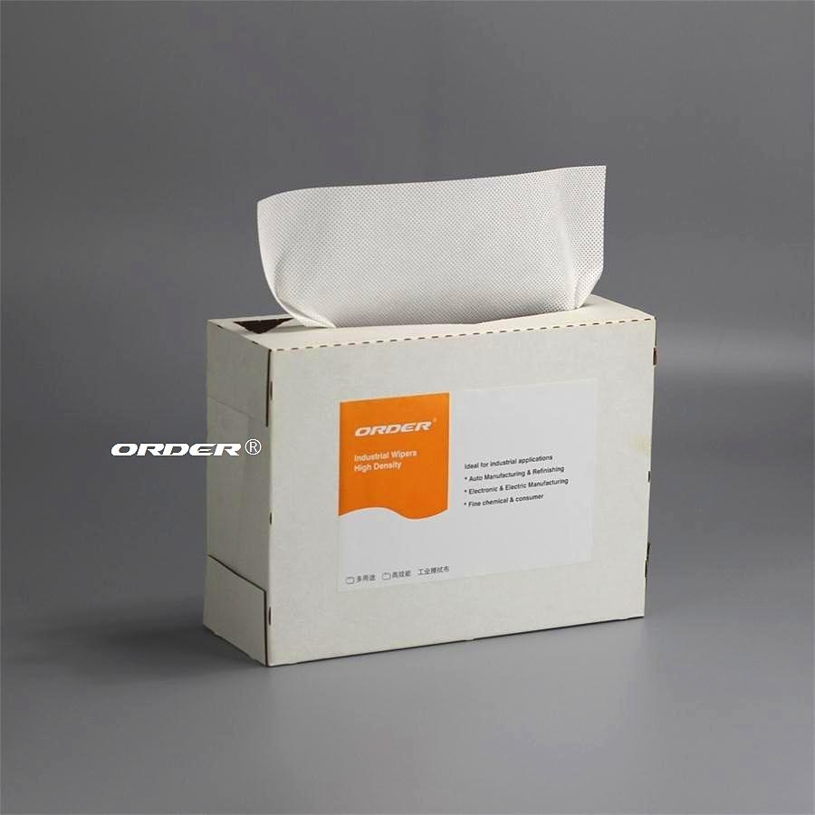 ORDER® PX-3330 white Pop-Up Box nonwoven Meltblown Polypropylene degreasing Wipes