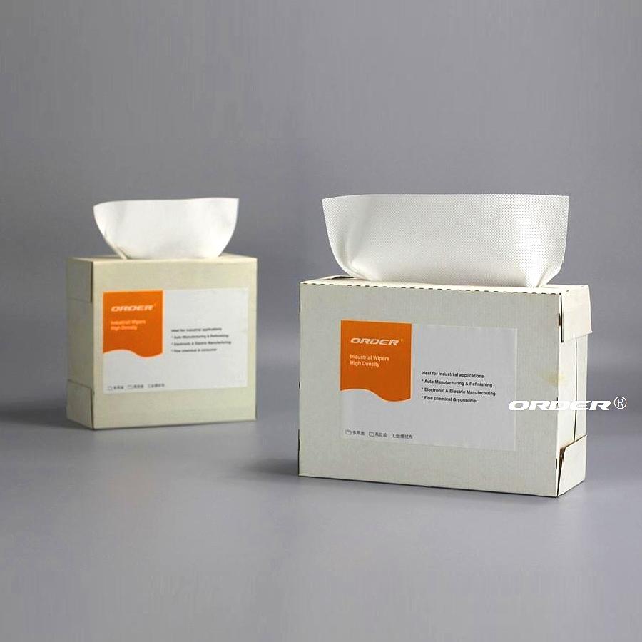 ORDER® PX-3330 white Pop-Up Box nonwoven Meltblown Polypropylene degreasing Wipes