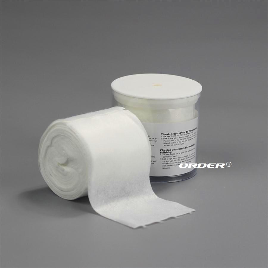 High quality Fiber Optic Centre-pull perforated roll lint-free In mini-tub dry cleaning nonwoven wipers