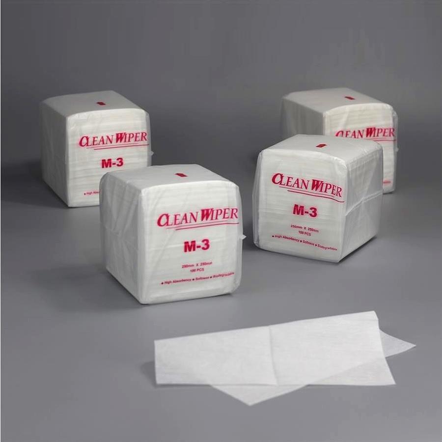 cleanroom non-woven wipes wiping tool of choice m-3