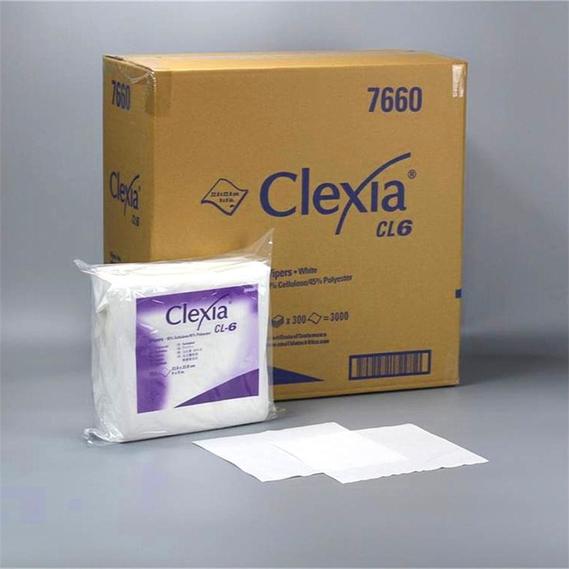 Clexia®CL6 lint-free cleanroom cellulose/polyester non-woven wiping wipes