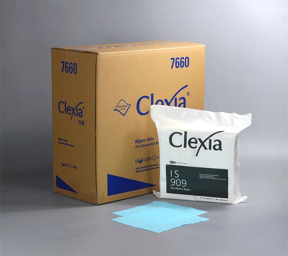 Clexia®IS909B cellulose/polyester industrial workshop nonwoven wiping cloths