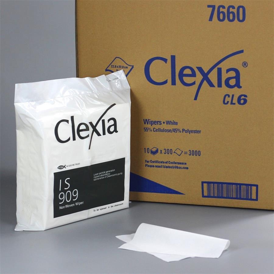 Clexia®IS909 cellulose/polyester nonwoven slices multipurpose cleaning wipers