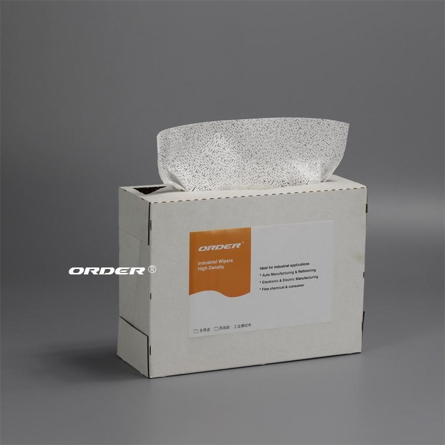 ORDER® PX-3331W workshop heavy duty Pop-Up Box Meltblown PP Degreasing Wipers