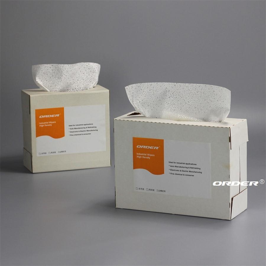 ORDER®PX-3331W Pop-Up Box precision Meltblown Solvent Wipes