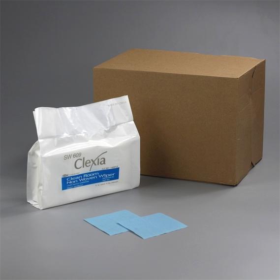 Clexia®SW604b blue cellulose/polyester non-woven cleanroom all-purpose cleaning wipes 