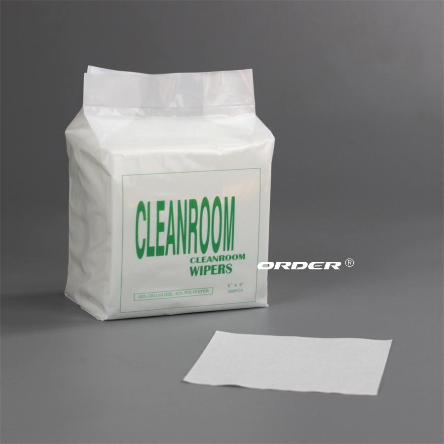 ORDER®wip-0606 cleanroom non-woven lint-free electronics cleaning wipers