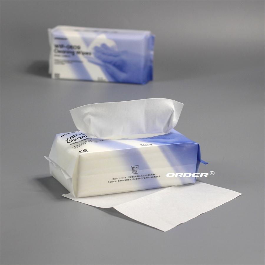 pop-up bag nonwoven electronic cleanroom cleaning cloths