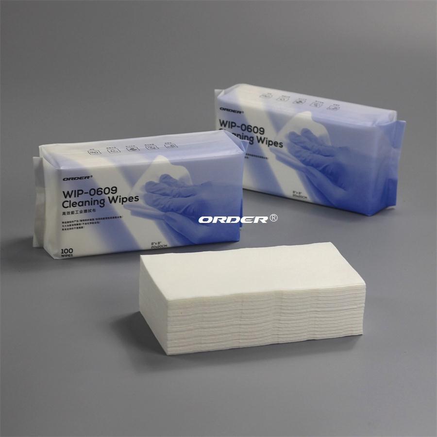 pop-up bag nonwoven electronic cleanroom cleaning cloths