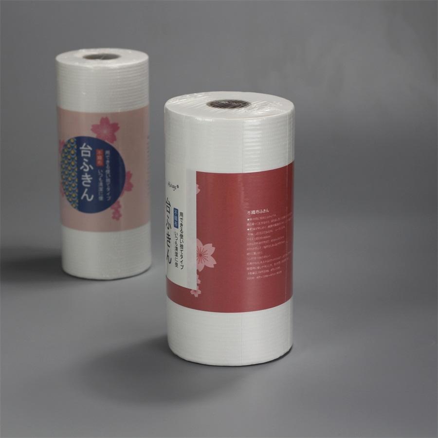 All New China supply best spunlace kitchen nonwoven cleaning cloths roll