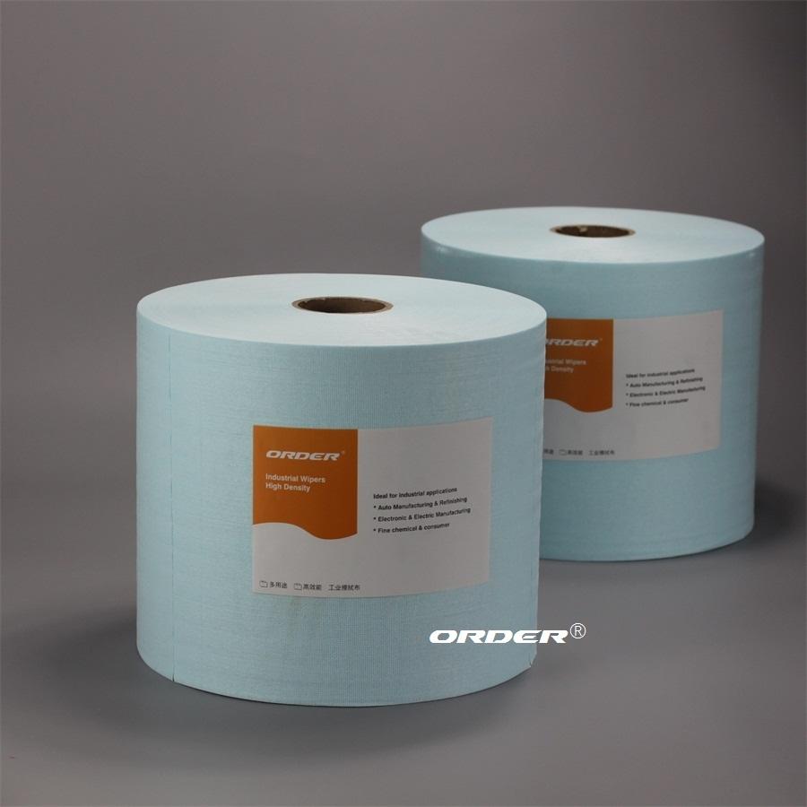 ORDER®Turquoise Apertured Heavy Duty cleaning wipes
