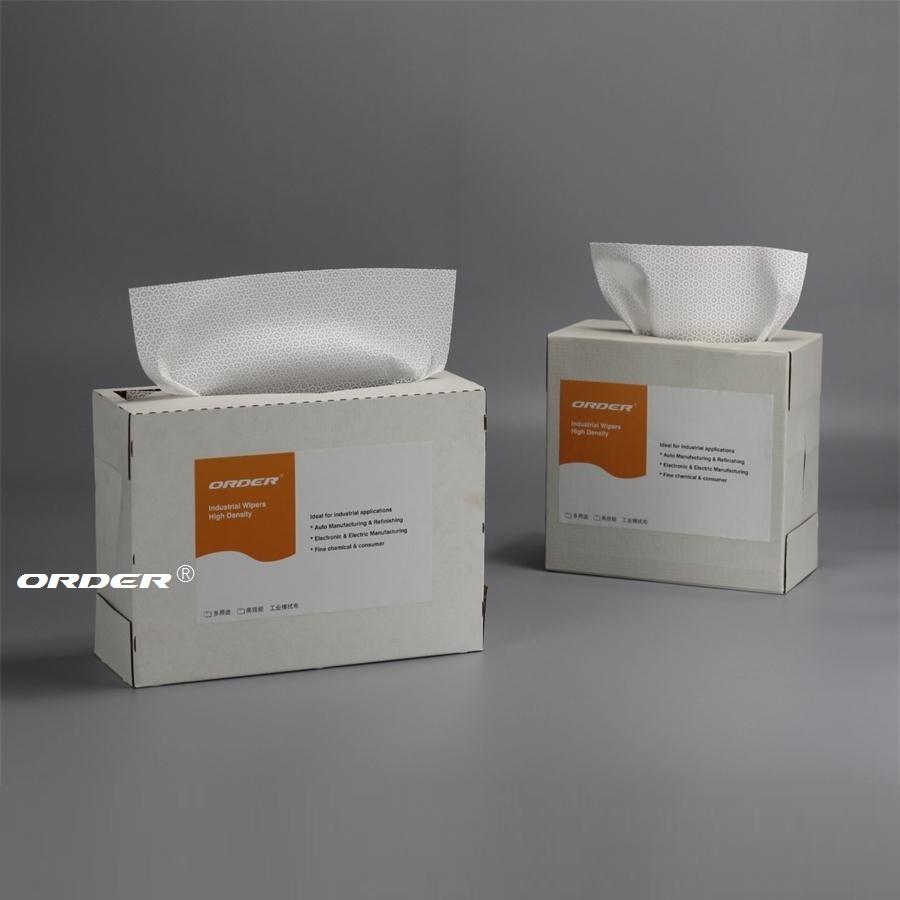 ORDER® PX-3339 white Pop-Up Box oil absorbent Melt blown Solvent wiping Wipes