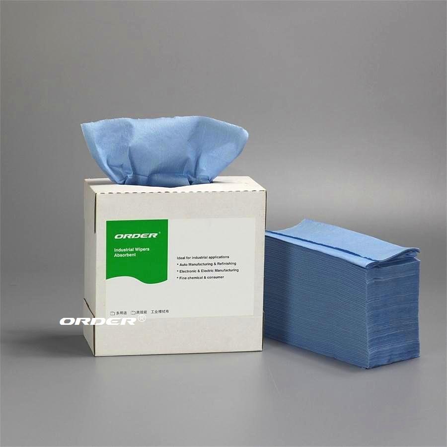 ORDER® Blue Pop-up box oil absorbent Degreasing wiping cloths