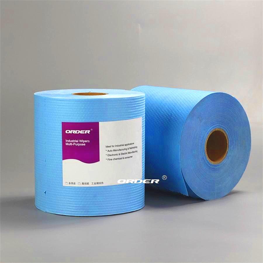 ORDER® X-70B blue  jumbo perforated roll nonwoven medium-duty cleaning Maintenance cloths
