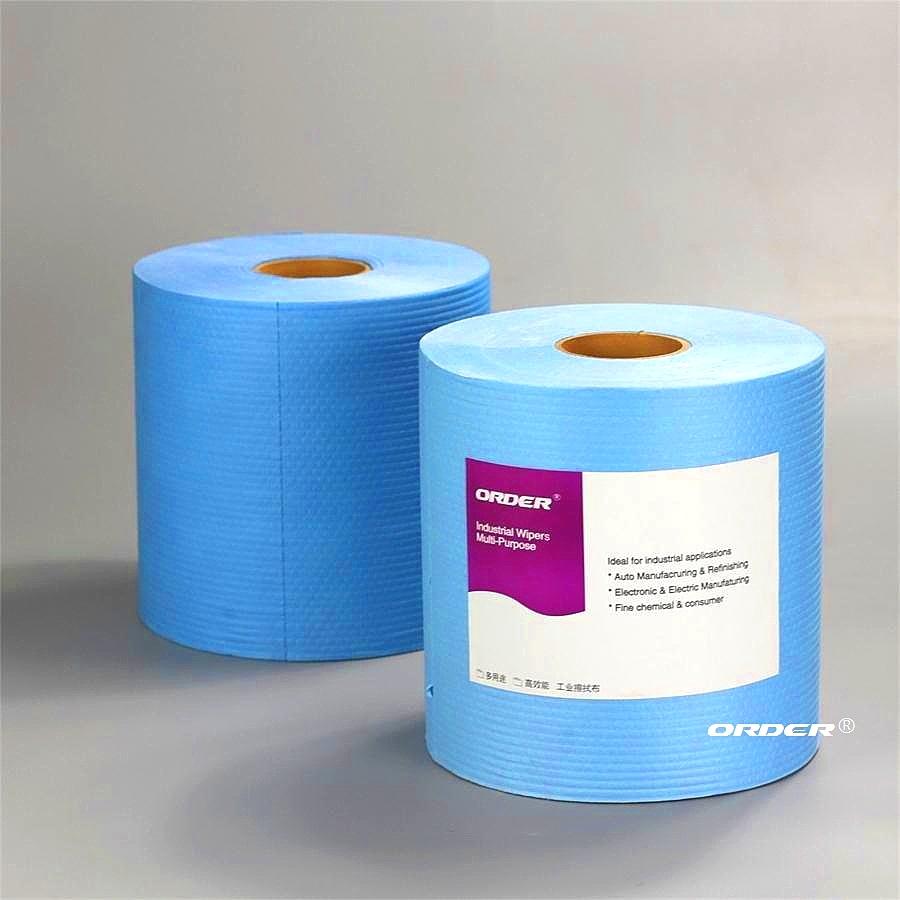 ORDER®X-70B perforated jumbo roll cellulose polyester blend nonwoven workshop Maintenance cleaning wipers 