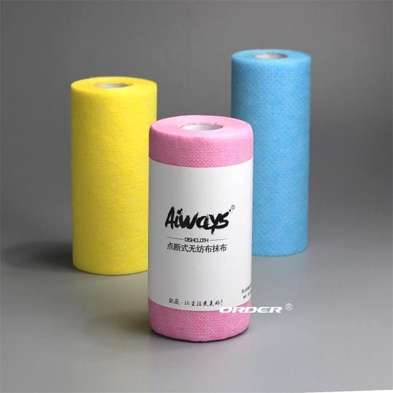100% PP Korean Loofah nonwoven roll scrub cloths cleaning wipes