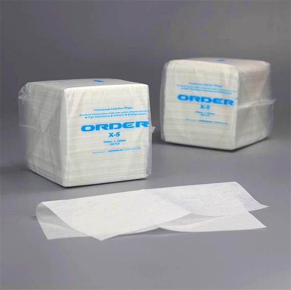 ORDER® X-5 Replaced Cleanroom Bemcot Wipes low-linting Cleaning Wipes Industrial For Endoscopes