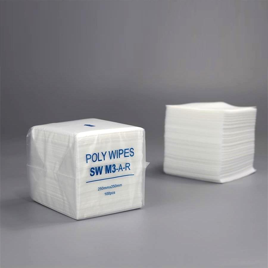 Multi-Purpose Dust-Free Industrial Use Cleaning Wiping Paper Disposable nonwoven M-3 Cleanroom Wipes