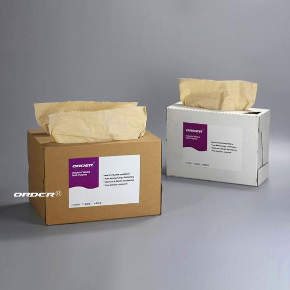 ORDER® L20-W3042-2  pop up box Embossed brown 3 ply Virgin Woodpulp light-duty general-purpose cleaning paper