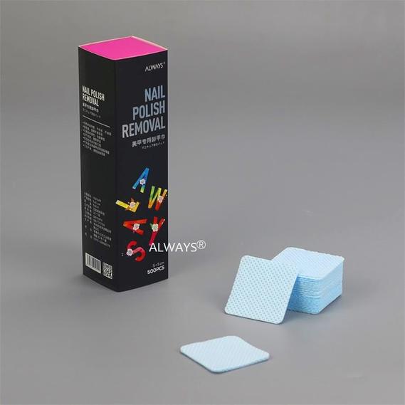 High quality light blue Meltblown non-woven lint free nail wipes for salon use 