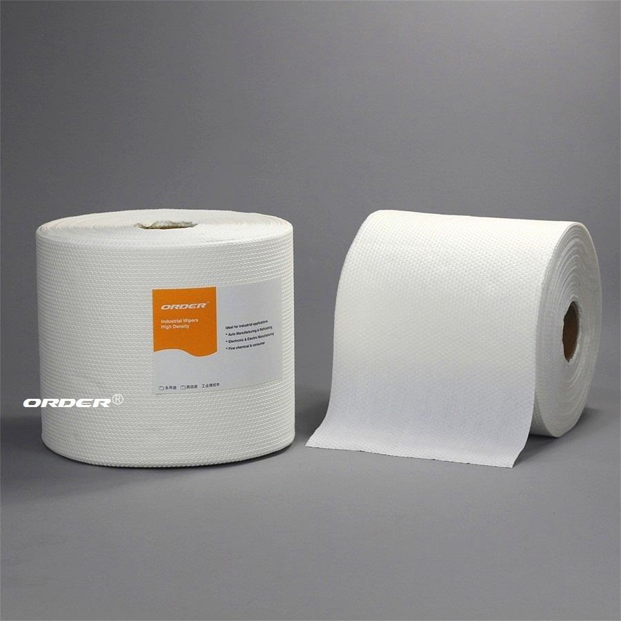 Replace wypall X80 white jumbo roll industrial wiping nonwoven oil heavy duty wipes rags