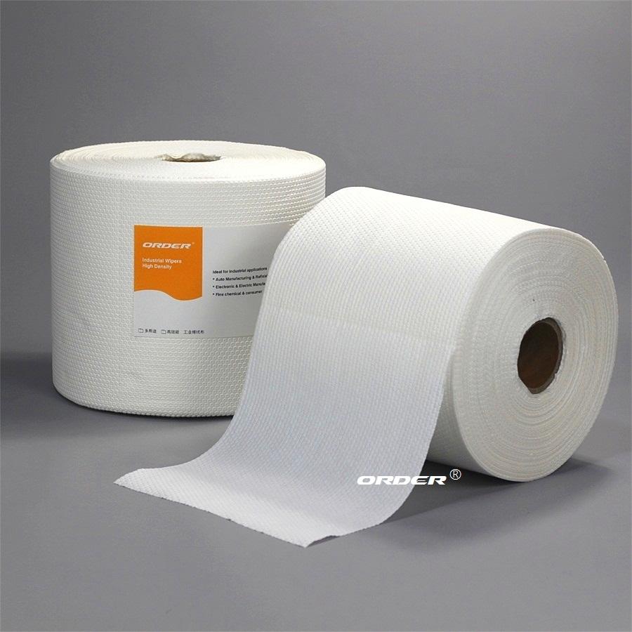 Replace wypall X80 white jumbo roll industrial wiping nonwoven oil heavy duty wipes rags