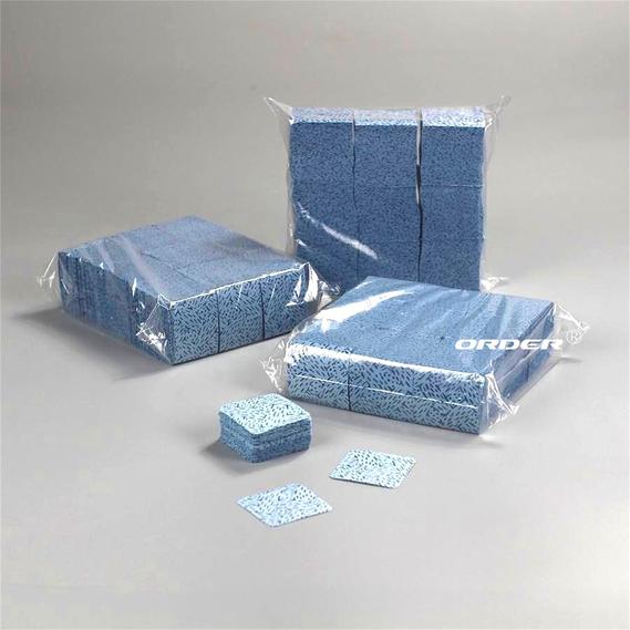 ORDER FX-3331B blue small size flat sheet meltblown PP heavy duty wipes