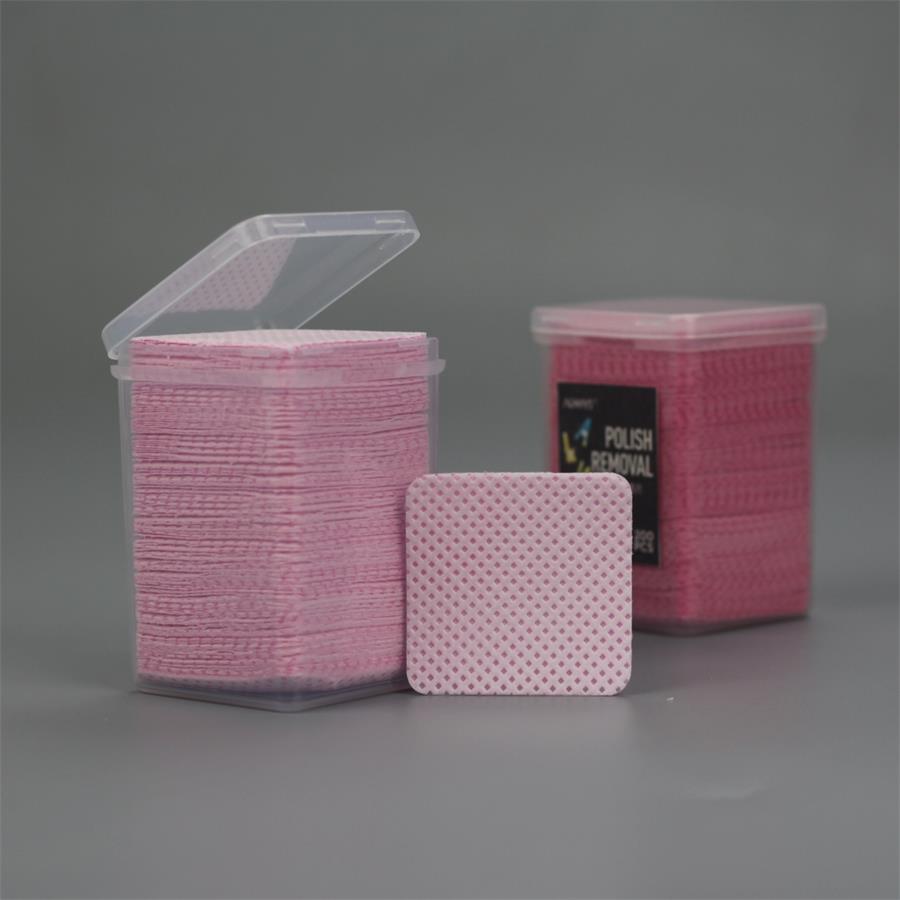 Flat sheet Eyelash extension glue cleaner removing Meltblown PP pads lash adhesive nozzle lint free cleaning wipes