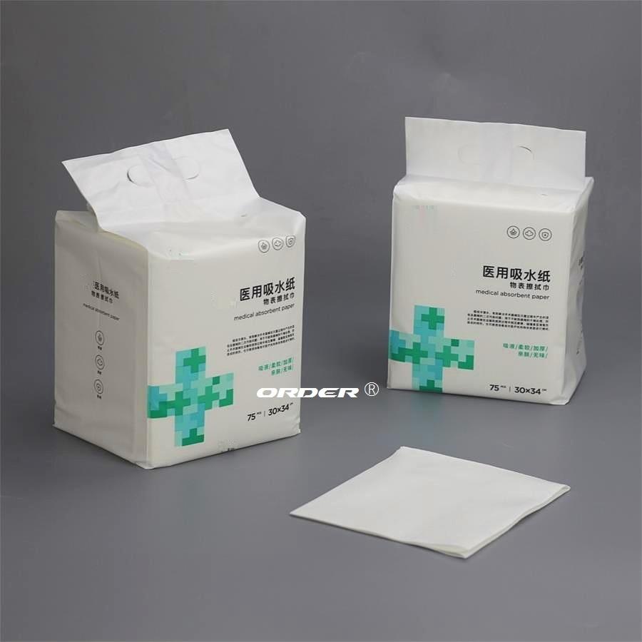 ORDER® 1/4 fold Airlaid Medical Washcloth Dry Patient cleaning Wipes