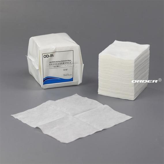 Replace MicroPure Cleanroom Wipes SL Nonwoven mesh viscose Lyocell 1/4-fold electronics  lint free cleanroom wiper