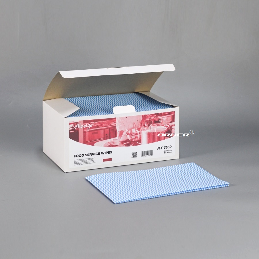 Professional Manufacture Customized Reusable non-woven multi-purpose foodservice wipes
