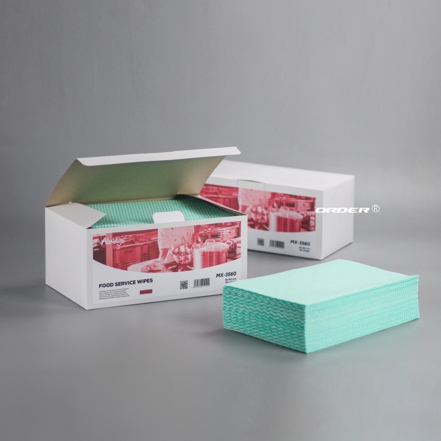 Professional Manufacture Customized 1/4-fold oil absorbent spunlace nonwoven foodservice towels