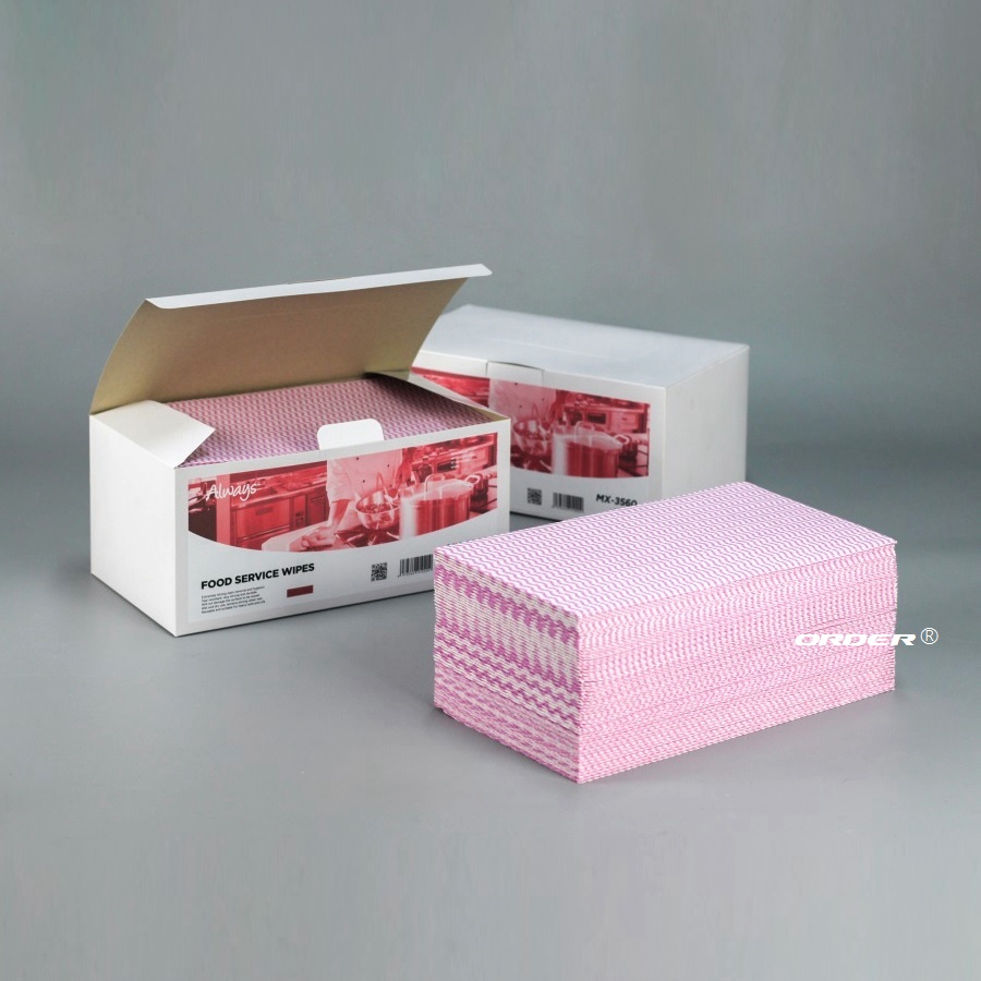 Professional Manufacture Customized Spunlace viscose friendly kitchen food service clean towels