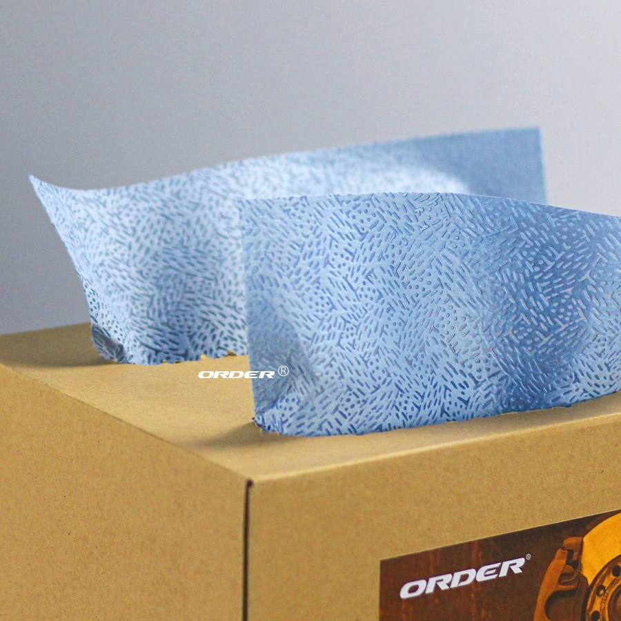 Professional Manufacture Customized Brag box interfolded melt-blown pp heavy-duty Oilspill workshop Maintenance cleaning wipers