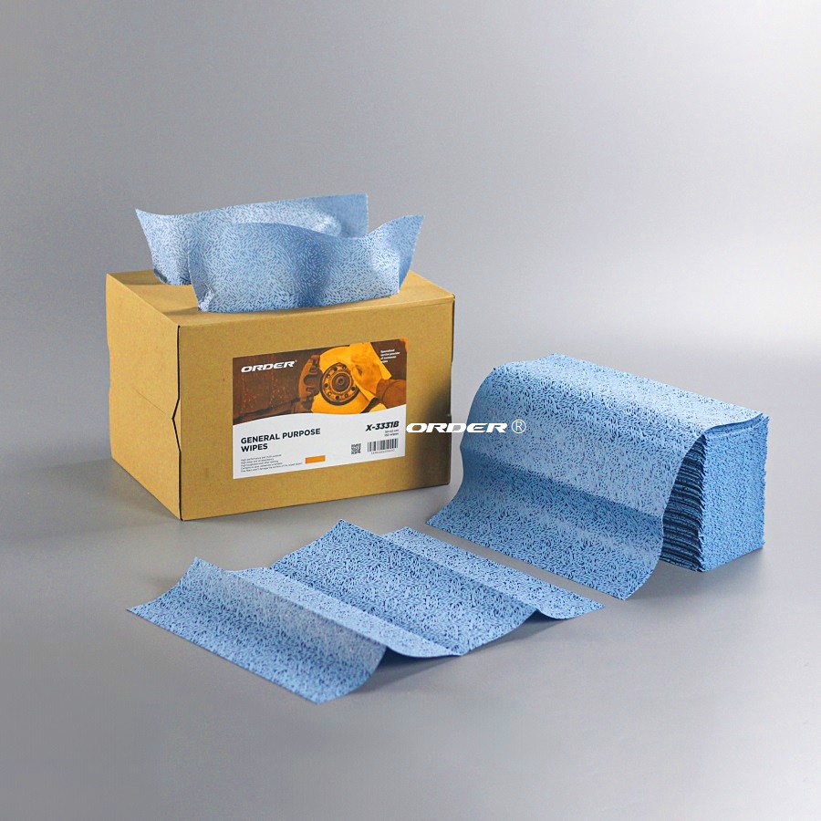 Professional Manufacture Customized Brag box interfolded melt-blown pp heavy-duty Oilspill workshop Maintenance cleaning wipers