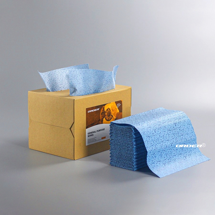 Professional Manufacture Customized Pull-out box purpose melt-blown pp heavy duty removing oil workshop Maintenancewipers clean wipes