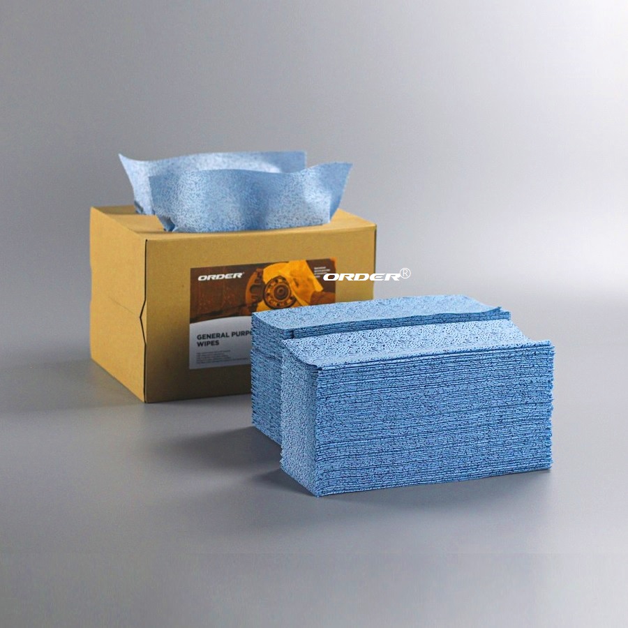 Professional Manufacture Customized Pull-out box purpose melt-blown pp heavy duty removing oil workshop Maintenancewipers clean wipes