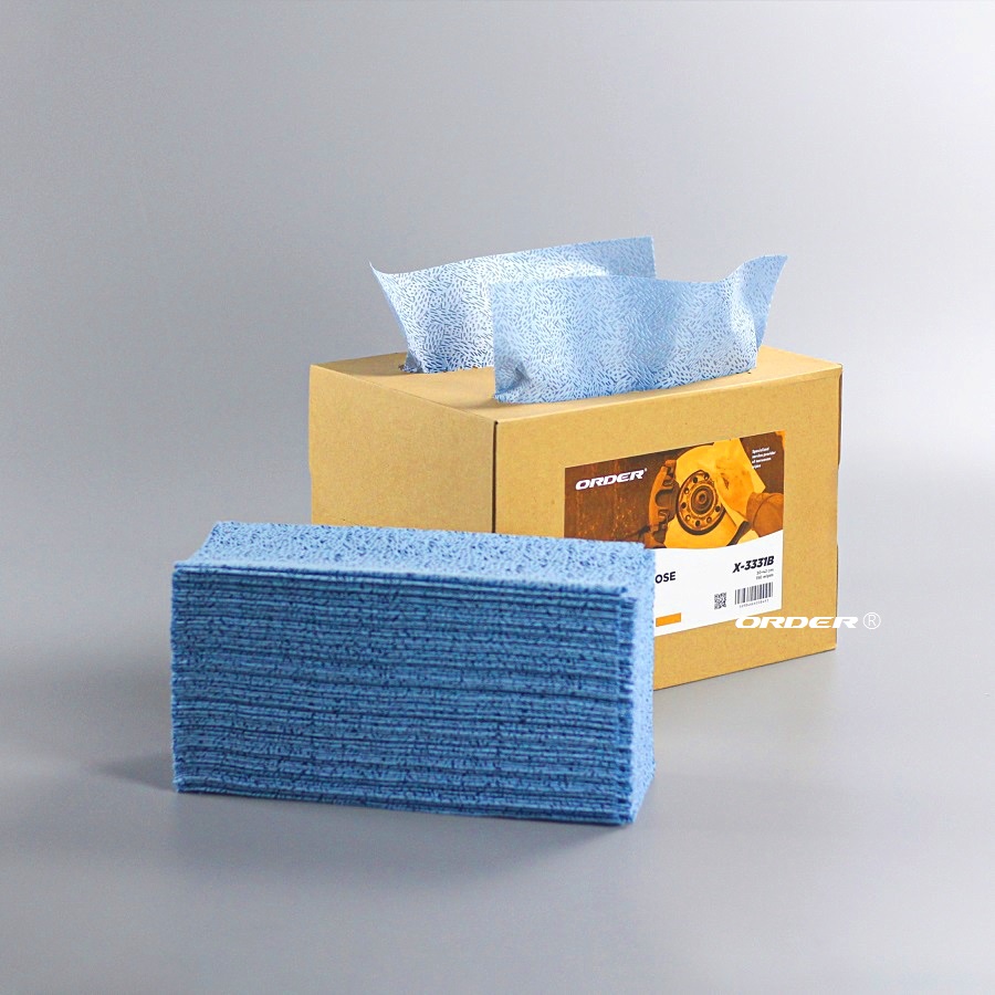 Professional Manufacture Customized Pull-out box purpose melt-blown pp heavy duty removing oil workshop Maintenancewipers clean wipes