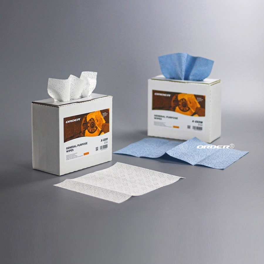 Manufacture Customized pop-up box meltblown PP nonwoven heavy duty Oil Absorb Industrial degreasing clean wipes