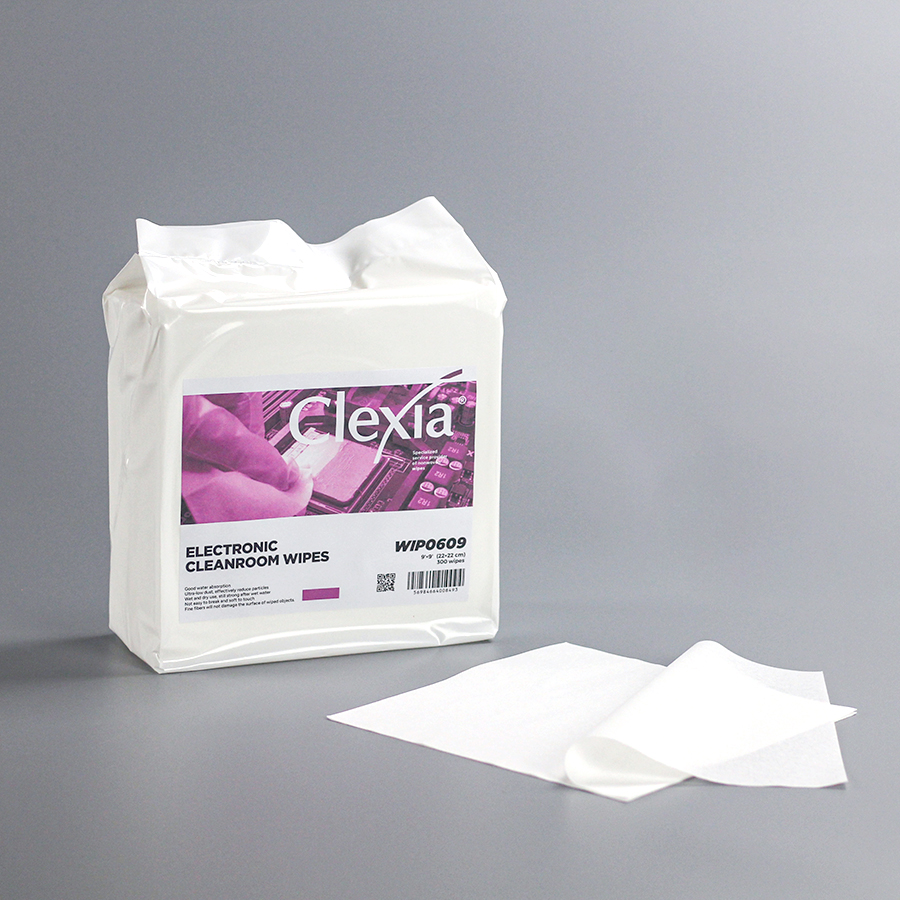 Clexia® lint-free flat sheet cellulose polyester cleanroom cleaning wipers-副本