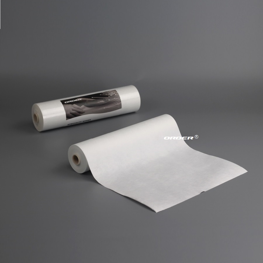 Precision Printing Cleaning Microfiber non-woven Cloths Rolls for Semiconductor Chips